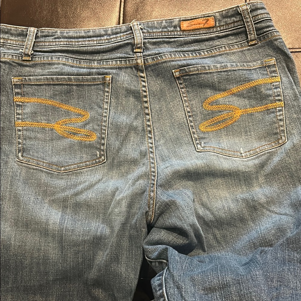 Seven7 Blue Boot Cut Jeans Denim - Picture 9 of 9